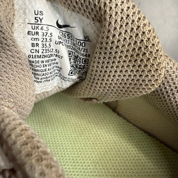 Nike Alpha Huarache 8Pro LAX Lacrosse Cleats White Youth size 5 - Picture 7 of 7